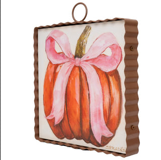 Pink Ribbon Pumpkin Mini Gallery Art