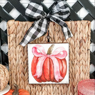 Pink Ribbon Pumpkin Mini Gallery Art