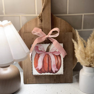 Pink Ribbon Pumpkin Mini Gallery Art