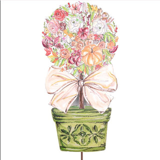 Beck’s Rose & Pumpkin Topiary, Large