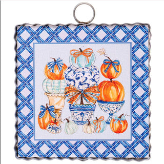 Beck’s Blue Pumpkin Topiary Mini Gallery Art