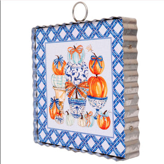 Beck’s Blue Pumpkin Topiary Mini Gallery Art