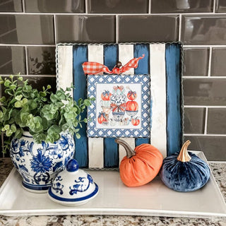 Beck’s Blue Pumpkin Topiary Mini Gallery Art