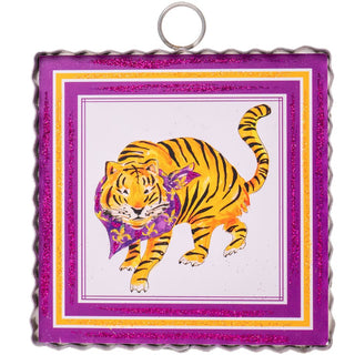 Beck’s Purple & Gold Tiger Mini Gallery Art