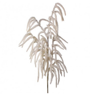 Real Touch White Flocked Norfolk Pine Spray