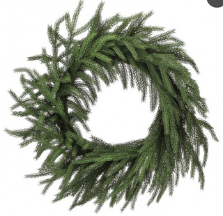 Real Touch Forest Norfolk Pine Wreath, 28"