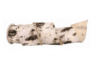 Glitter Canvas Birch Ribbon, 4"x10YD