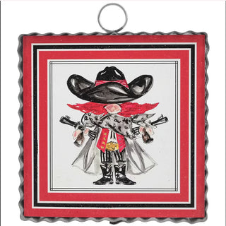 Beck’s Cowboy With Guns Mini Gallery Art