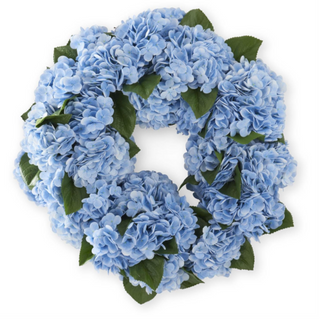 Blue Real Touch Hydrangea Wreath