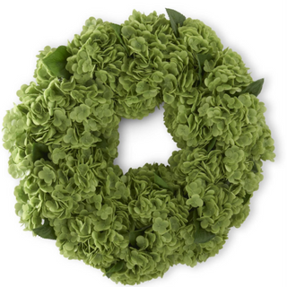 Green Real Touch Hydrangea Wreath