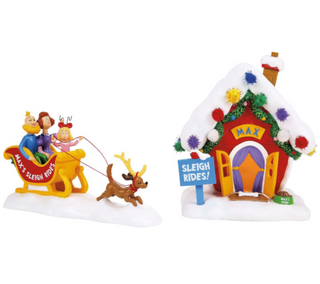 Max's Sleigh Rides (Set of 2), Dept. 56