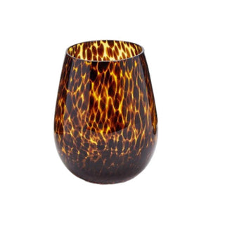 Tortoise Stemless Wine Glass