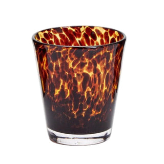 Tortoise Double Old Fashion Glass