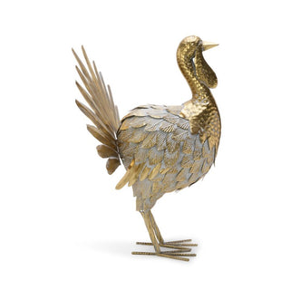 Galvanized Gold Metal Turkey