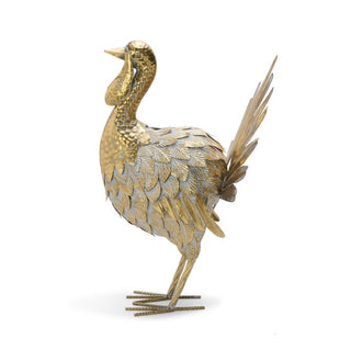 Galvanized Gold Metal Turkey
