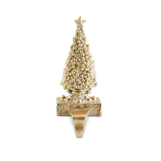 Antique Gold Beaded Stocking Holder