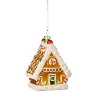Gingerbread House Glass Ornaments