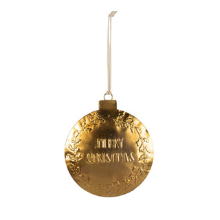Antique Gold Embossed Metal Ornaments