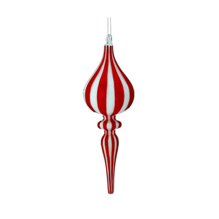 Peppermint Stripe Finial Ornaments