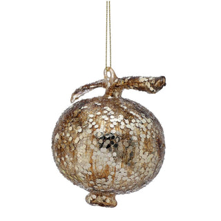 Glittered Garden Fruit Ornament
