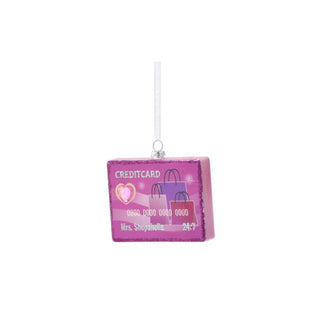 Glass Credit Card Ornament
