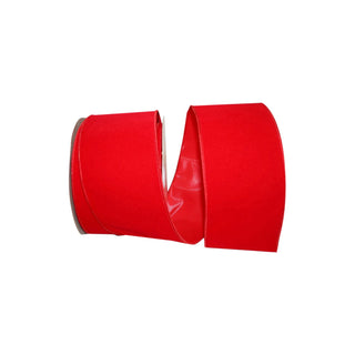 Signature Red Velvet Ribbon, 4” X 25YD