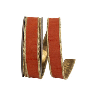 Copper Glow Dupioni Ribbon, 1" X 10YD