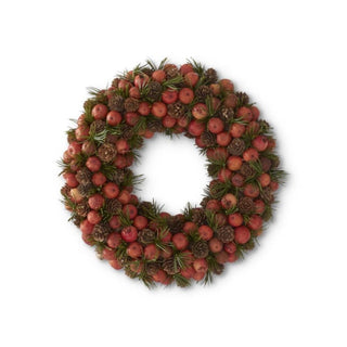 Orange Pods Pinecones & Pine Wreaths