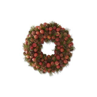 Orange Pods Pinecones & Pine Wreaths