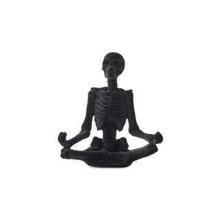 Black Velvet Yoga Skeleton