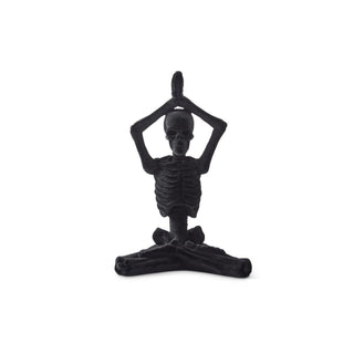 Black Velvet Yoga Skeleton