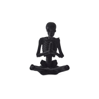 Black Velvet Yoga Skeleton