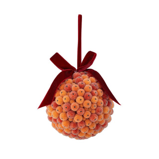 Beaded Berry Ball Ornament