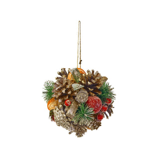 Southern Fruit & Pinecone Kissing Ball