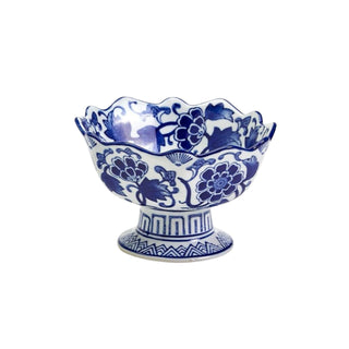 Scalloped Edge Footed Bowl