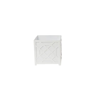 Laser Fretwork Square Metal Planter