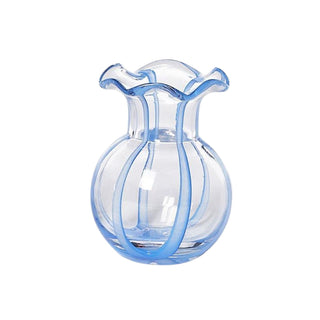 Ruffled Ribbon Vase Asst 3 Colors