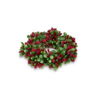 Beaded Berry Candle Ring