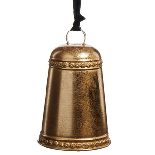 Antique Gold Bell Ornament, 9.5"