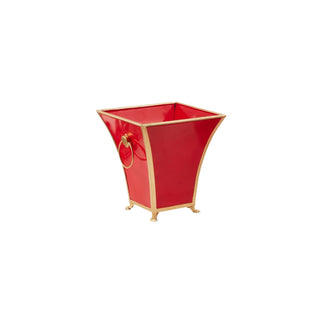 Red and Gold Cache Pot