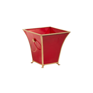 Red and Gold Cache Pot