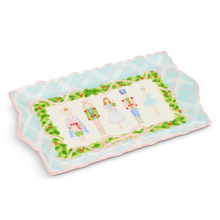Pastel Plaid Nutcracker Ballet Ruffle Tray