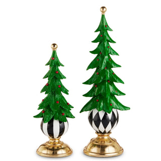 Christmas Tree on Ball Pedestal Set
