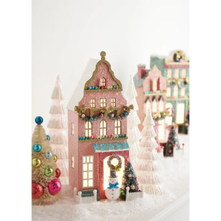 Pink Lighted Paper House