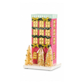 Lighted Multicolor Paper House