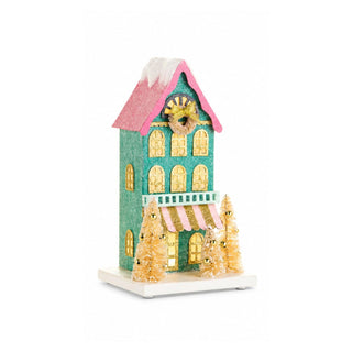 Lighted Multicolor Paper House
