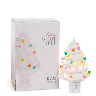 Boxed Vintage White Tree Night Light