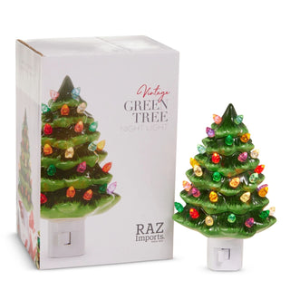 Boxed Vintage Green Tree Night Light