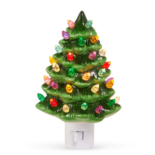 Boxed Vintage Green Tree Night Light
