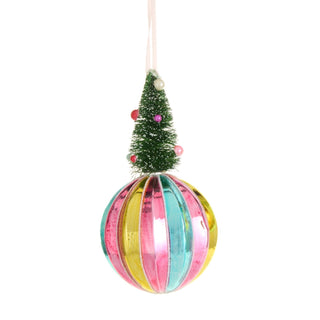 Tree Topped Ball Ornament